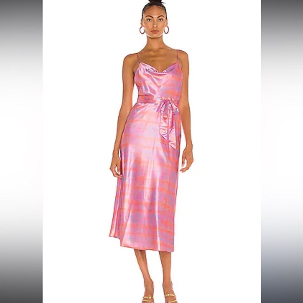 New Likely Vittoria pink violet dress 2 Revolve